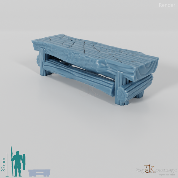 Bank - Rustikale Sitzbank 01