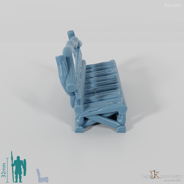 Bank - Rustikale Sitzbank 02