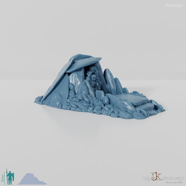 Hügelgrabeingang - Freistehend