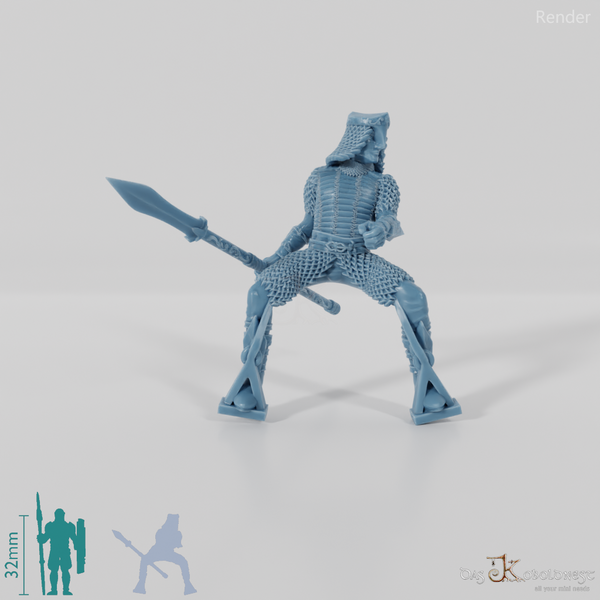 Lichtwald-Reiter mit Speer (Beritten)