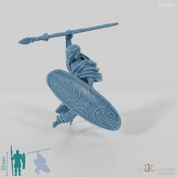 Südmenschen-Stammeskrieger Kamelreiterin B