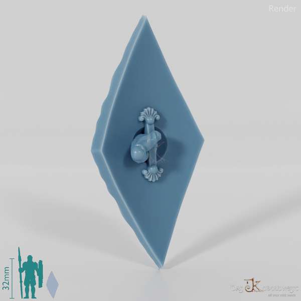 Elfenschild - Reiterschild mit Hand