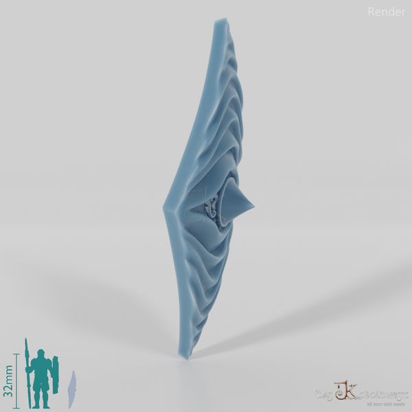 Elfenschild - Reiterschild mit Hand