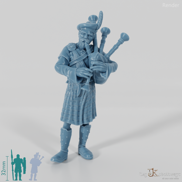 Klankrieger der Lehnsgüter - Dudelsackspieler