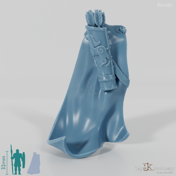 Reitervolk-Umhang mit Pfeilköcher