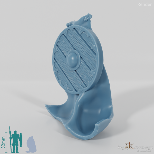 Reitervolk-Umhang mit einfachem Schild