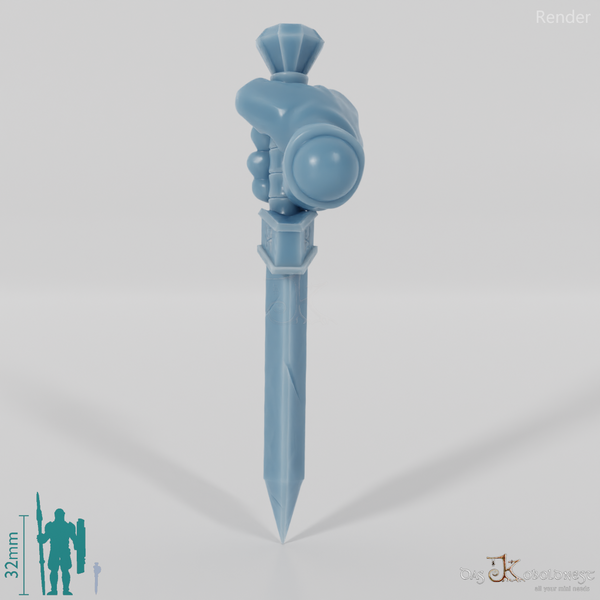 Zwergischer Dolch A mit Hand (Alternativpose)