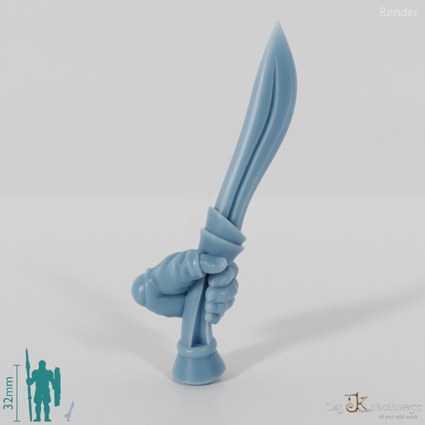 Elfendolch - Nach oben gehalten mit Hand A