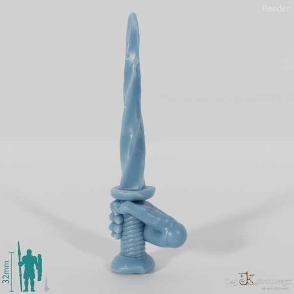 Geister-Dolch A mit Hand, Klinge nach Oben