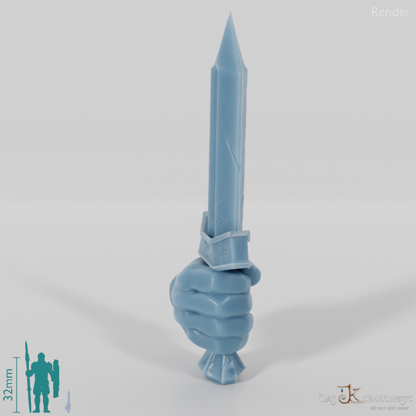 Zwergischer Dolch A mit Hand