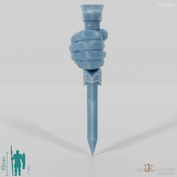 Zwergischer Dolch B mit Hand (Alternativpose)