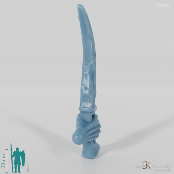 Geister-Dolch C mit Hand, Klinge nach Oben