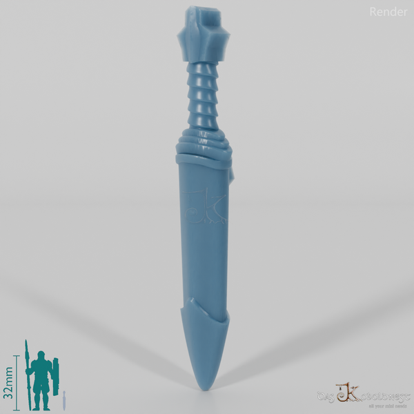 Halbling-Zubehör - Dolch C in Scheide