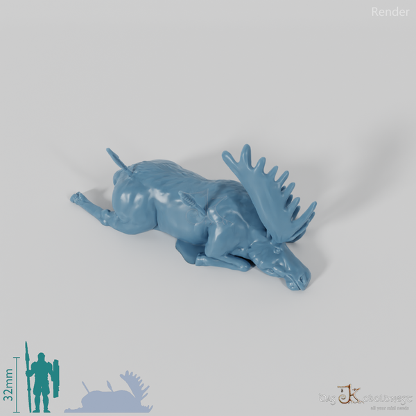 Jagdbeute - Erlegter Elch