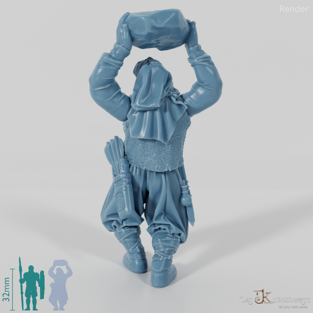 Banditen - Deserteur 03 mit Felsbrocken