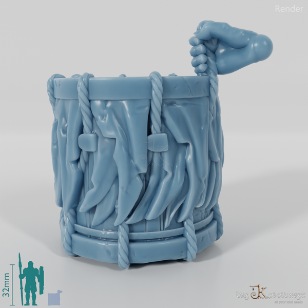 Geister-Trommel mit Hand