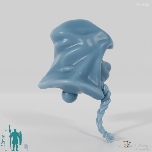 Elfenkopf - Weiblich B mit Maske und Kapuze