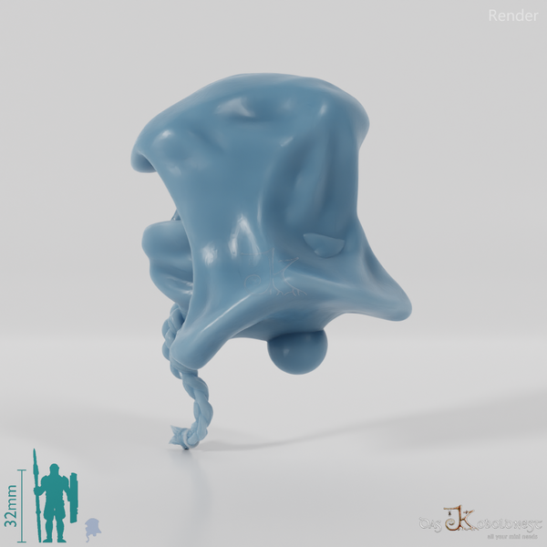 Elfenkopf - Weiblich B mit Maske und Kapuze