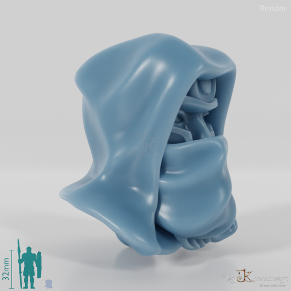 Elfenkopf - Männlich mit verhülltem Helm