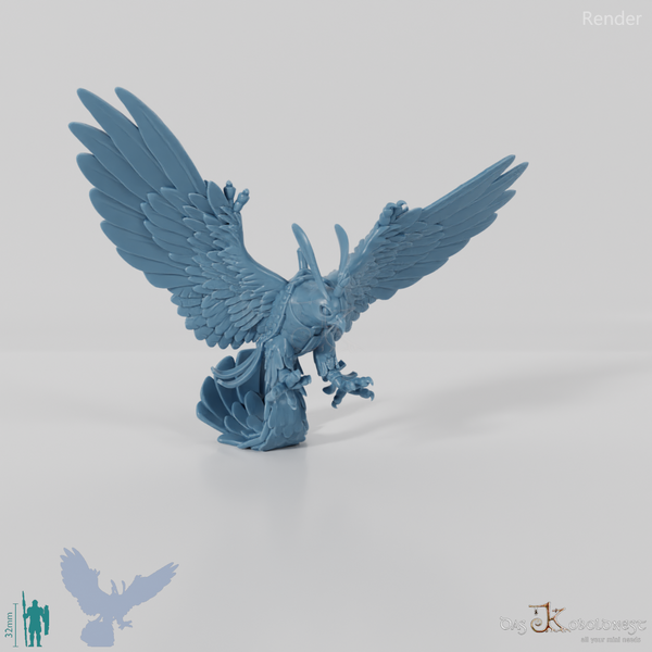 Raubvogel - Macha, Gesattelter Riesenfalke