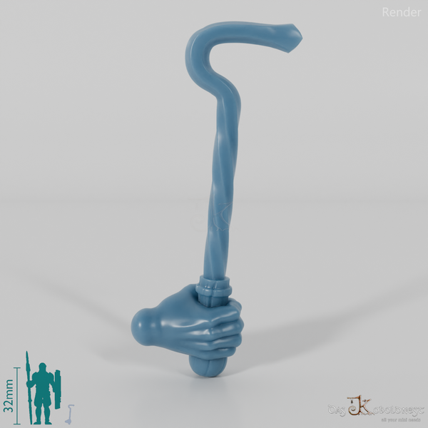 Halbling-Schürhaken mit Hand