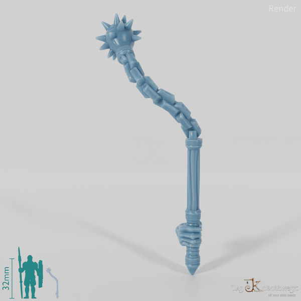 Geister-Morgenstern mit Hand