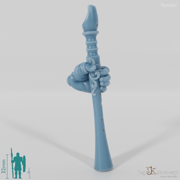 Elfen-Flöte mit Hand