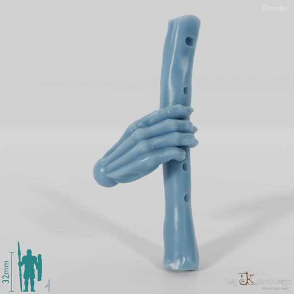 Geister-Flöte mit Hand