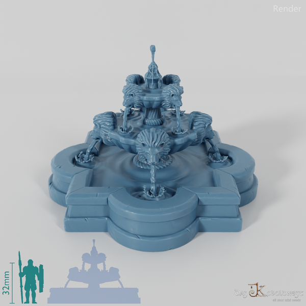 Zierbrunnen - Der Löwenbrunnen (Sprudelnd)