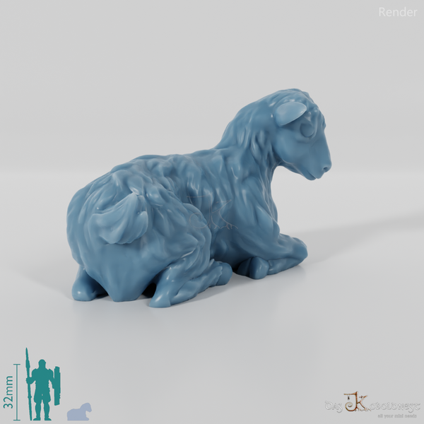 Ziege - Liegendes Zicklein