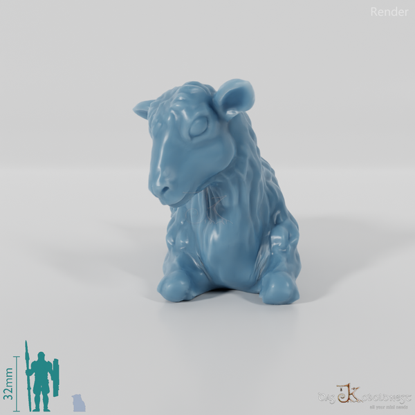 Ziege - Liegendes Zicklein