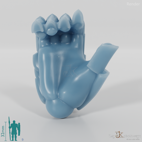 Menschen-Hand, Zugreifend mit Rüstung (Gonthan)