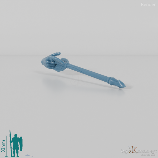 Halbling-Hand mit Pfeil