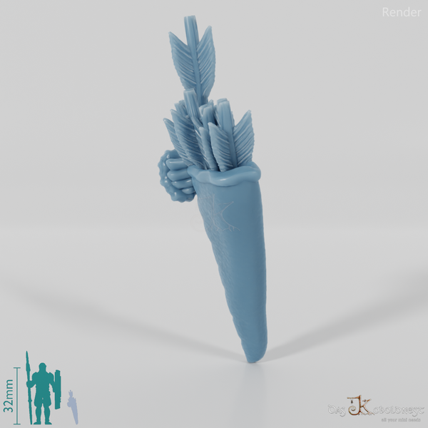 Ork-Köcher mit Hand