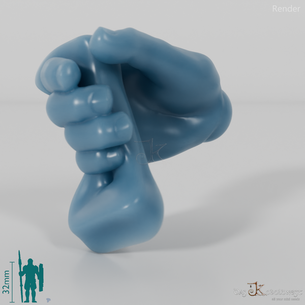 Halbling-Hand mit Zügeln