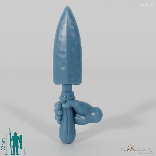 Halbling-Gartenschaufel mit Hand