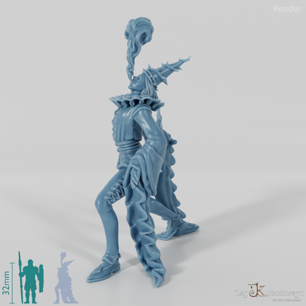 Harlekin mit Flammenatem