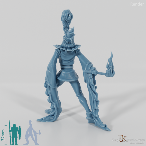 Harlekin mit Flammenatem