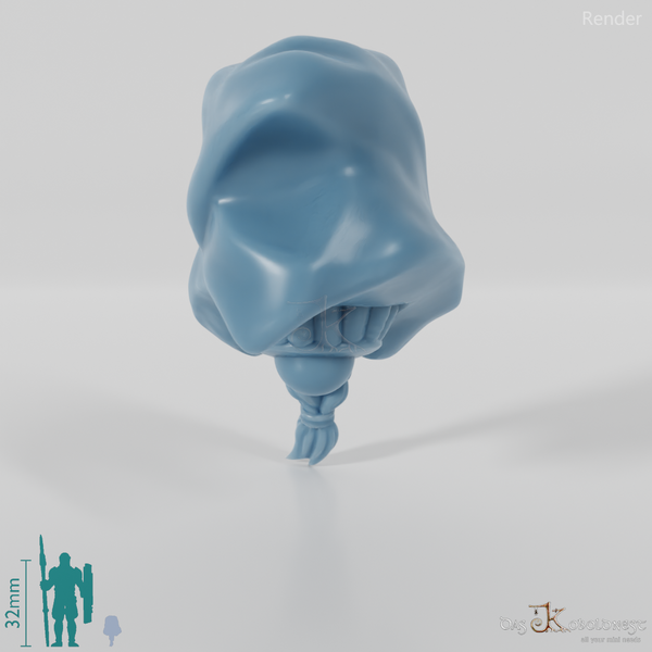 Reitervolk-Kopf - Männlich mit geflochtenem Bart 3