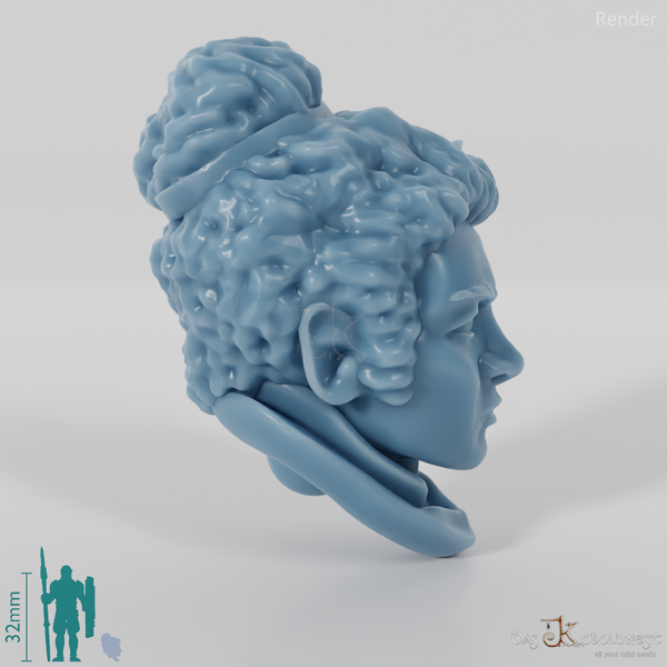 Zwergenkopf - Weiblich mit krausem Haar