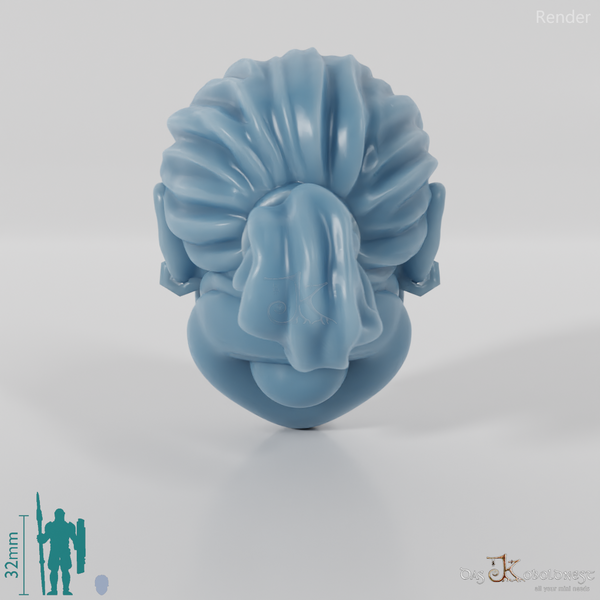 Zwergenkopf - Männlich mit langen Haaren