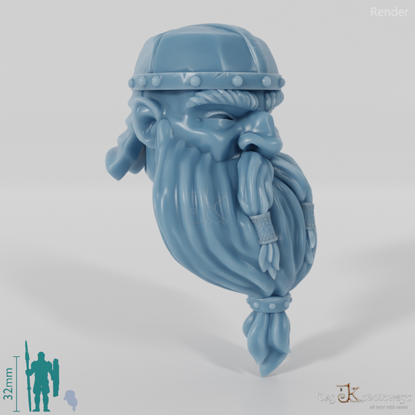 Zwergenkopf - Männlich mit Schutzhelm