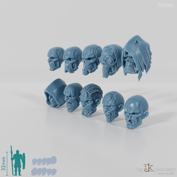 Space Soldiers - Ogerköpfe Komplettset