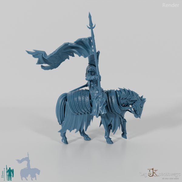 Herold des Dunklen Herrschers auf Kriegspferd