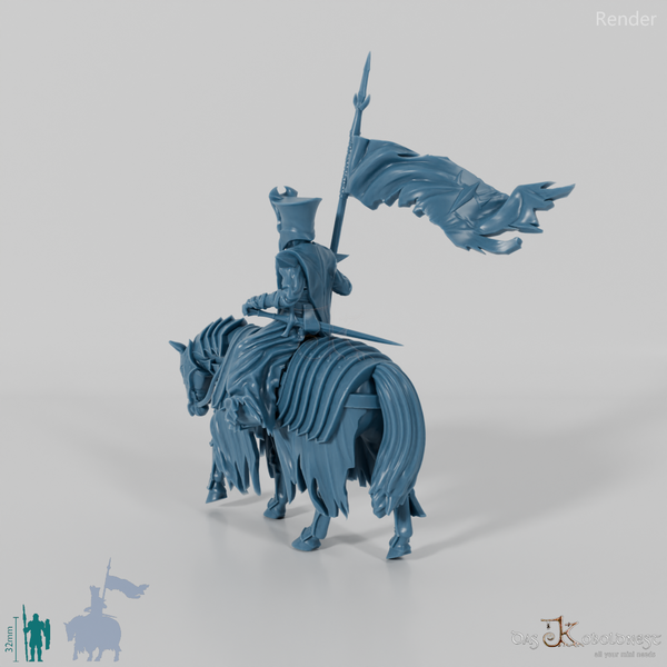 Herold des Dunklen Herrschers auf Kriegspferd