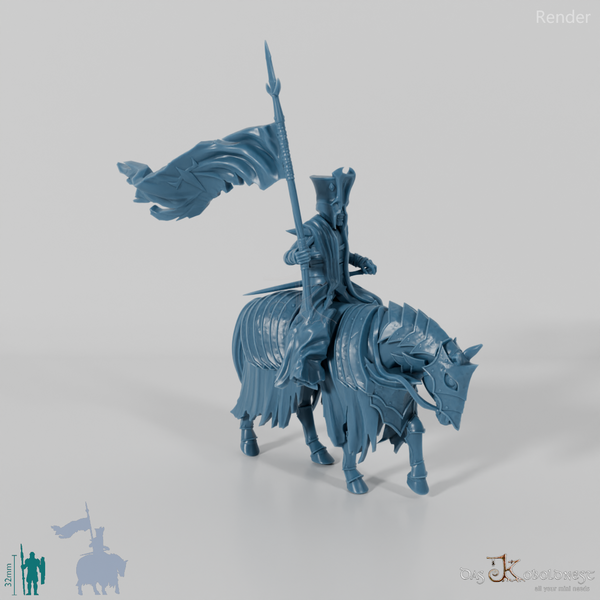 Herold des Dunklen Herrschers auf Kriegspferd