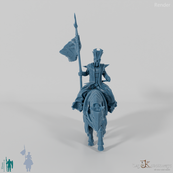 Herold des Dunklen Herrschers auf Kriegspferd