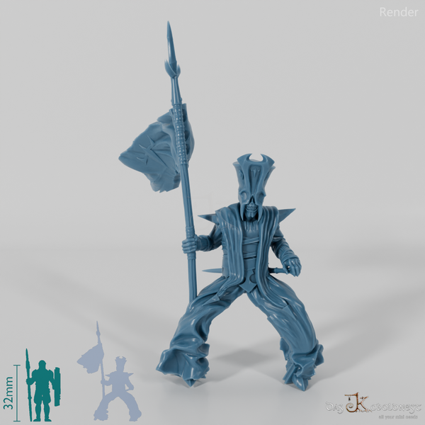 Herold des Dunklen Herrschers auf Kriegspferd