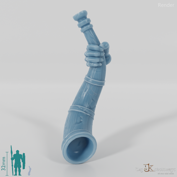 Geister-Signalhorn mit Hand