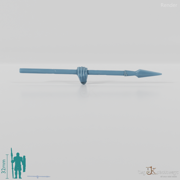 Reitervolk-Wurfspeer mit Hand